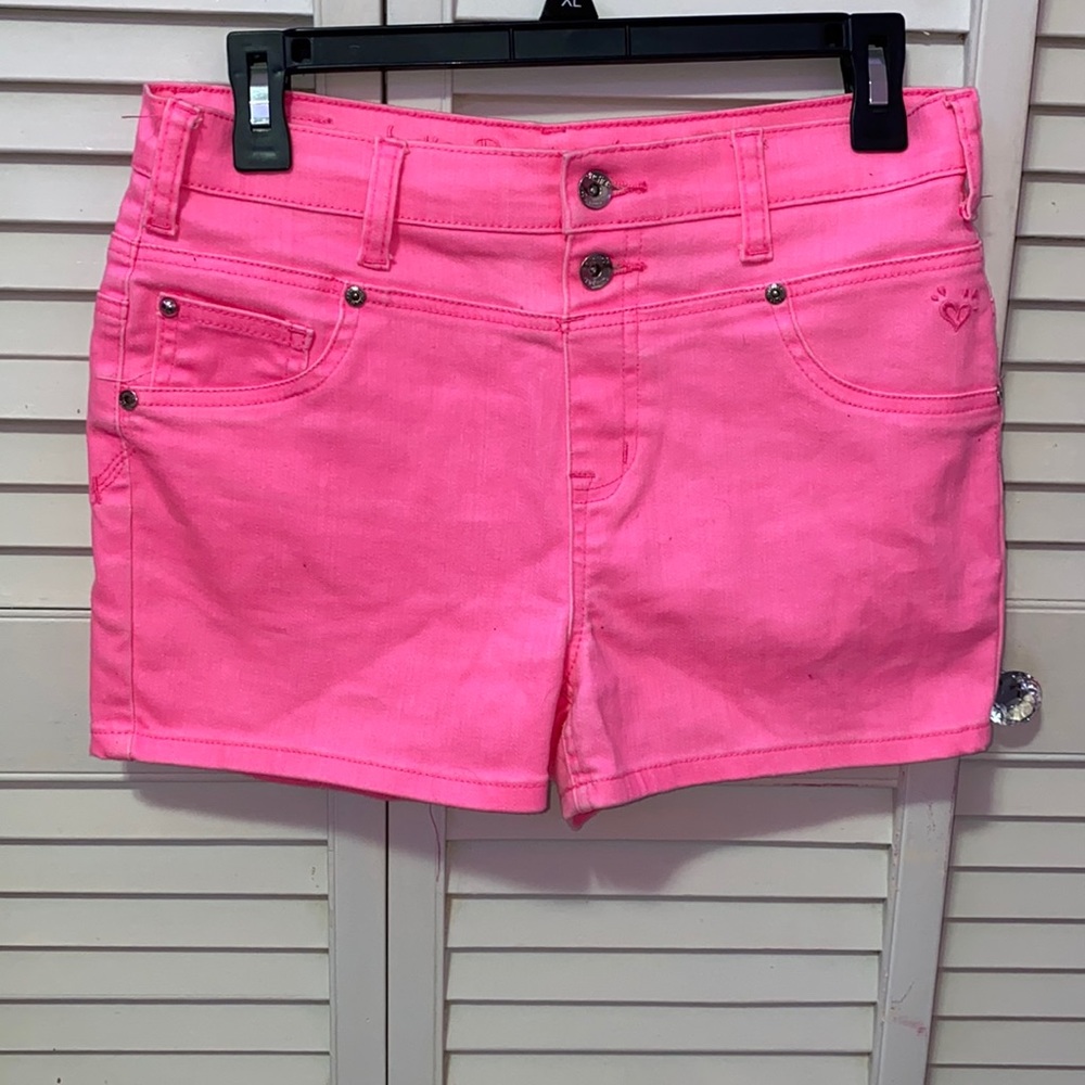 Pink high waisted shorts